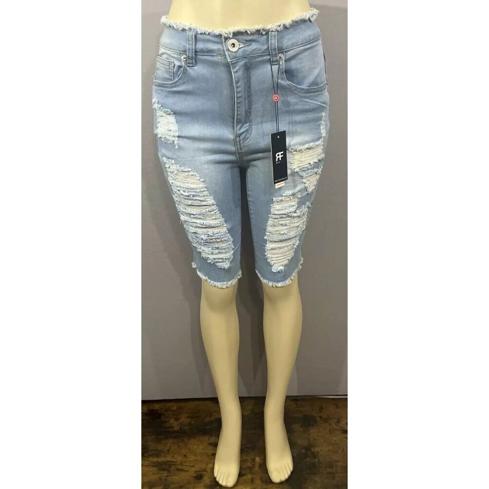 Red Fox High Waist Capri Pant Ripped Jeans Size Medium